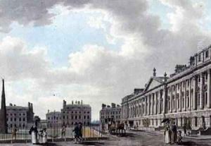Queens Square Bath 1784 by Thomas Malton, Jnr.