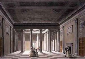 The Hall at Purbrook by Thomas Malton, Jnr.