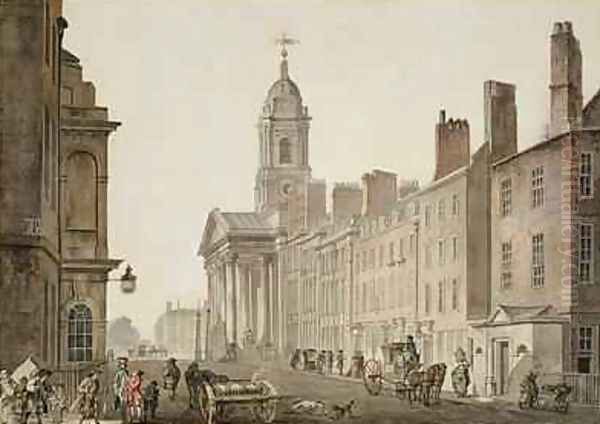 St Georges Hanover Square London 1780s - view 1