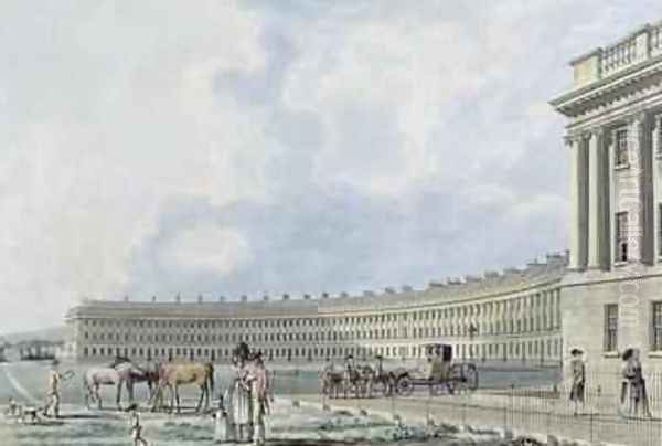 The Royal Crescent Bath 1777 - view 1
