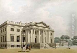 The Great Portico of Gorhambury by Thomas Malton, Jnr.