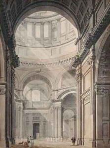 Internal View of St Pauls Cathedral from the North Entrance