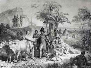 Colony of Texas General Lallemand at Champ dAsile 1818 by Charles Etienne Pierre Motte