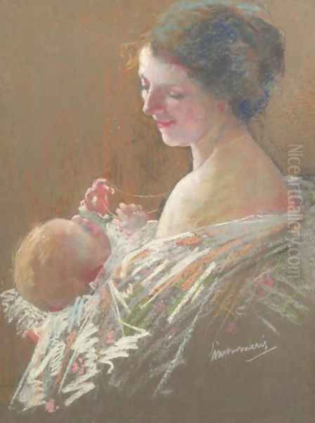 A mother and her child - view 1