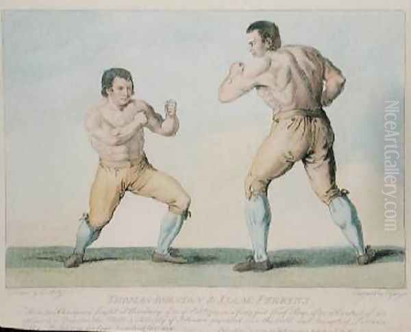 Boxing Match Between Thomas Johnson and Isaac Perrins - view 1