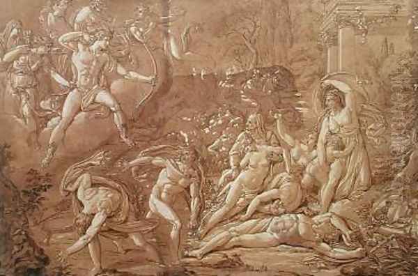 The death of the children of Niobe 1820 - view 1