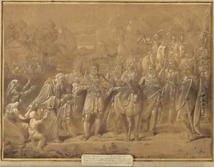 The Emperor Charles II bringing Pietro Morrone to Rome to become Pope Celestino V The Emperor Charles II bringing Pietro Morrone to Rome to become Pope Celestino V