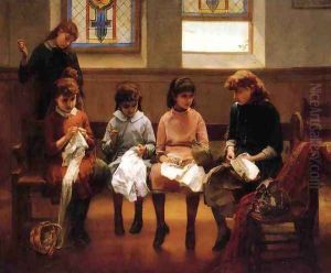 The Sewing School by Constant Mayer