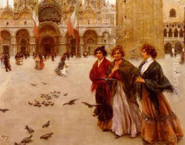 The Afternoon Stroll, St. Mark's, Venice - view 1