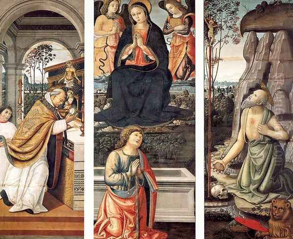 The Mass of St. Gregory, The Virgin Handing the Girdle to St. Thomas, The Penitent St. Jerome - view 1