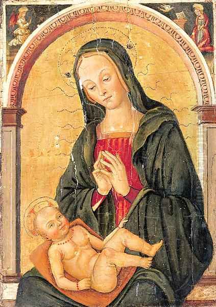 The Madonna and Child in a niche, with the Annunciation in the spandrels - view 1