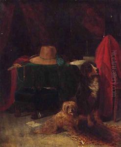 The cavalier's pets by Peter Moran