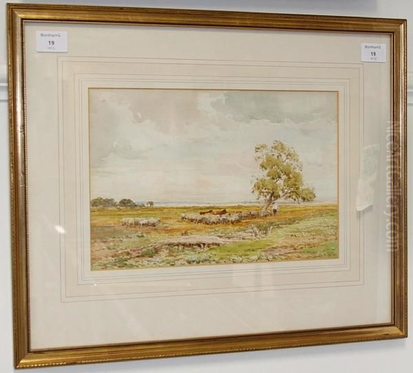 Shepherd With Flock - view 1