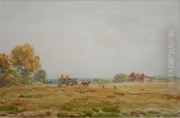 Haymaking; Cattle Grazing - view 1