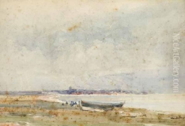 Beached Rowing Boat - view 1