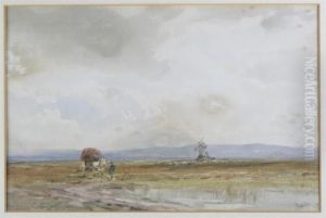 Moorland Scene With Windmill Moorland Scene With Windmill