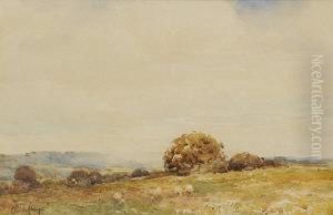 Landscape With Sheep by Claude Hayes