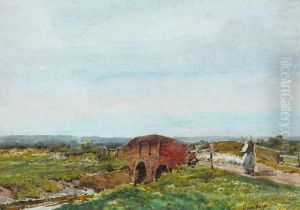 Gooseherd Crossing A Bridge