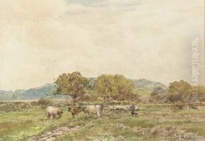 Rounding Up The Herd by Claude Hayes