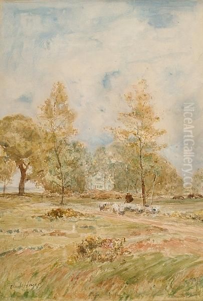 A Shepherd And His Flock On A Rural Path - view 1
