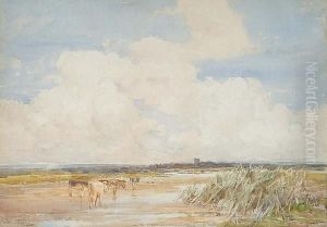 Cattle Watering by Claude Hayes