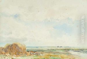 Haystacks In A Rural Landscape