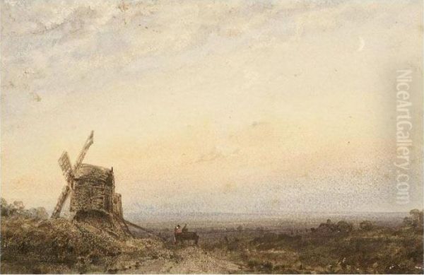 A Windmill In An Open Landscape - view 1