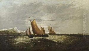 Barques Off The Coast