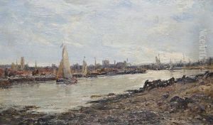 Boats At The Mouth Of The River Yare