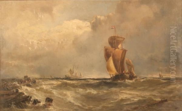 Lugger Entering Calaisharbour - view 1