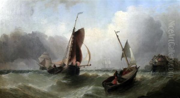 Fishing Boats Off The Coast - view 1