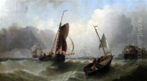 Fishing Boats Off The Coast