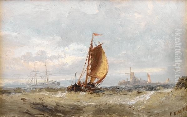 Dutch Boat On The Maas, Holland - view 1