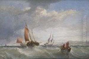 Shipping In Dublin Bay With A View Of Dun Laoghaire