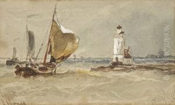 Maritime Scene With Lighthouse - view 1