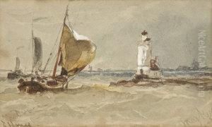 Maritime Scene With Lighthouse