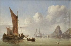 Fishing Boats At Rest by Edwin Hayes