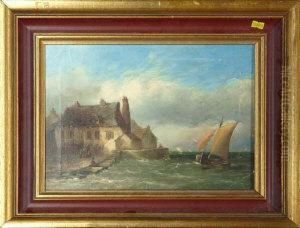 A Sailing Smack Coming Into Harbour by Edwin Hayes