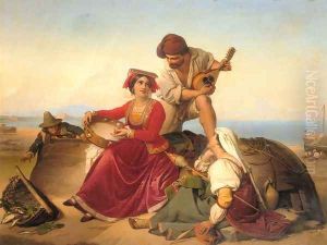 The Musicians by Jan Baptist Lodewyck Maes