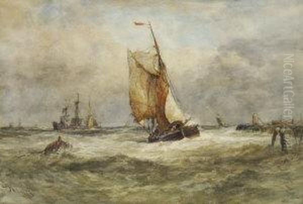 Dutch Fishing Boats On The Zuider Zee - view 1