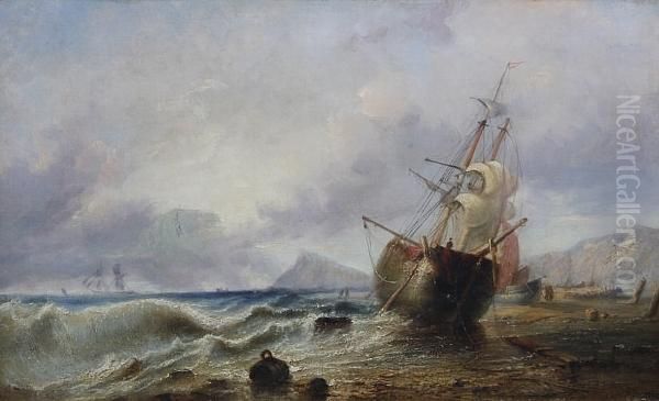 Sailing Vessels On The Shore - view 1
