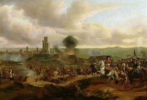 A Battle Scene in 1673 by Jan Baptist Lodewyck Maes