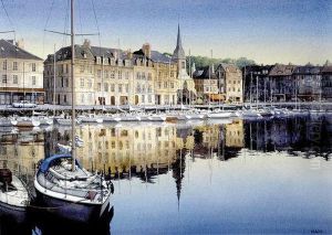 Honfleur France by Edwin Hayes