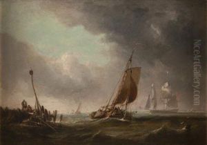 Shipping Vessels In A Swell