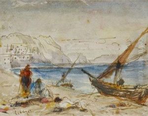 Sailing Boats &amp; Coastal Scene (a Pair)