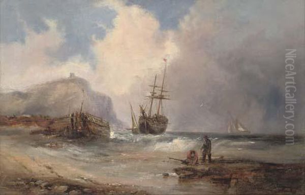 Beaching The Brig Before The Approaching Squall - view 1