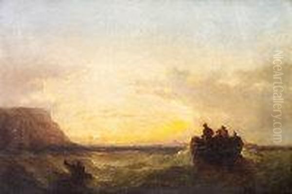 Figures In A Boat, Dublin Bay - view 1