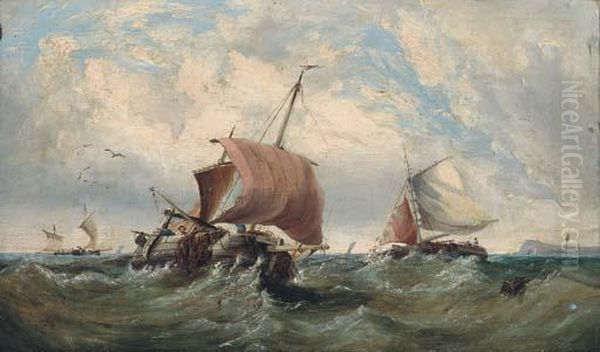 Fishing Boats In A Swell - view 1