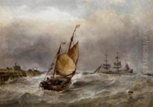 Yarmouth Fishing Boats by Edwin Hayes