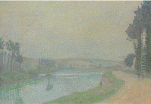 Bord De L'oise A L'aube, Pontoise by Louis Hayet